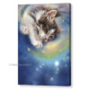 'Release' - kitten / galaxy painting canvas reproduction (for sale)